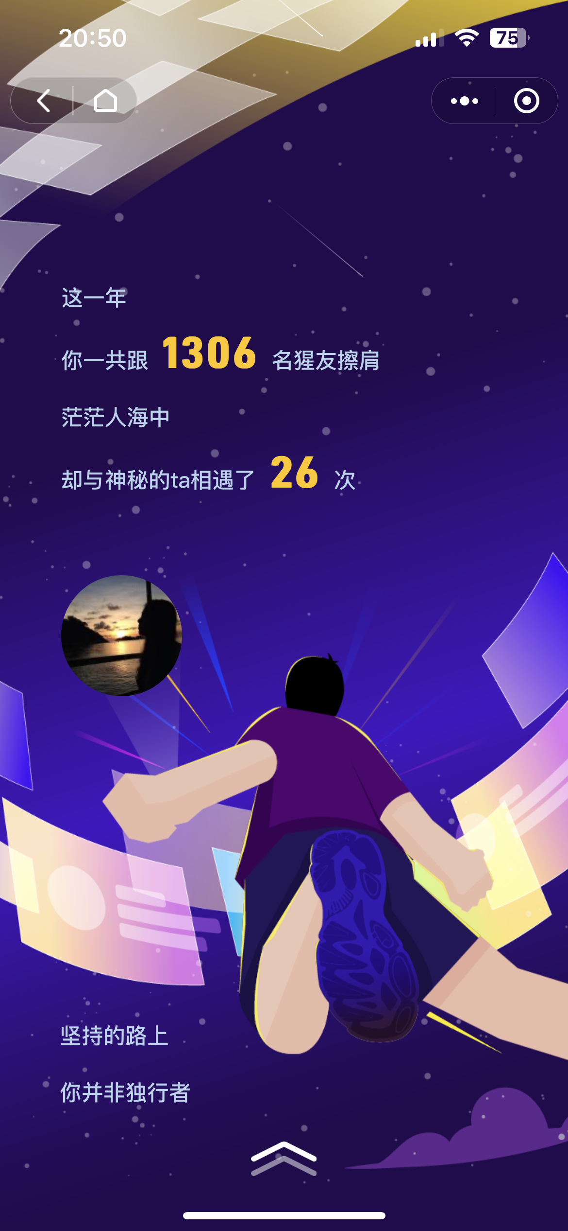 过去一年跟 1306 个猩友相遇